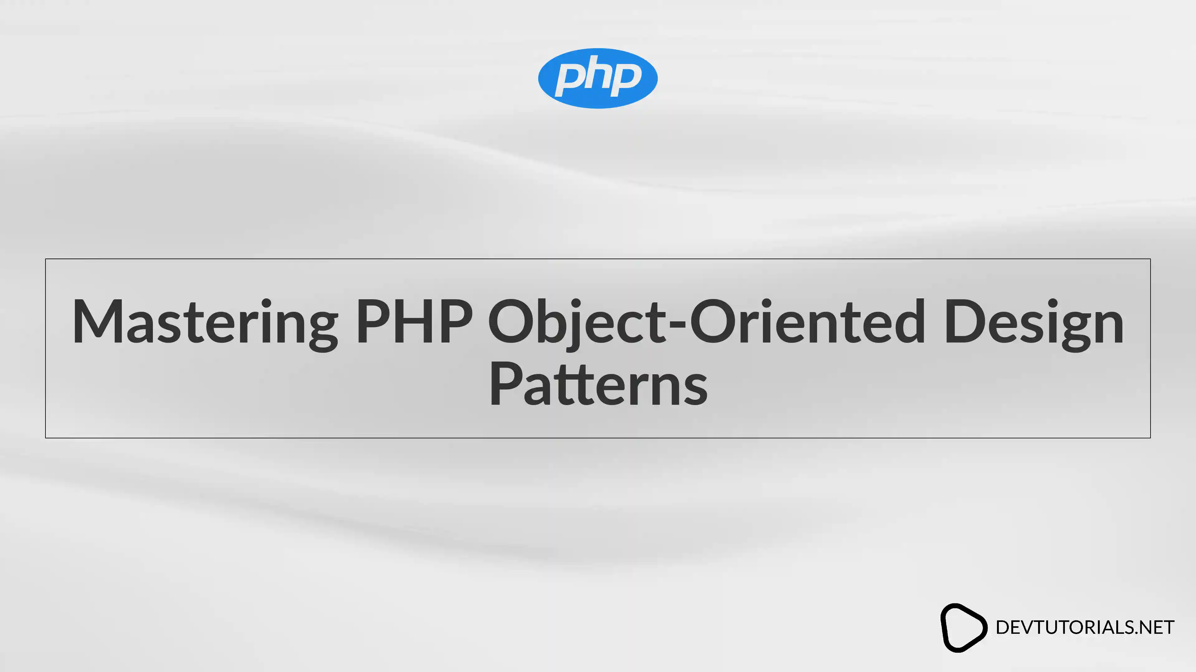 Mastering PHP Object-Oriented Design Patterns