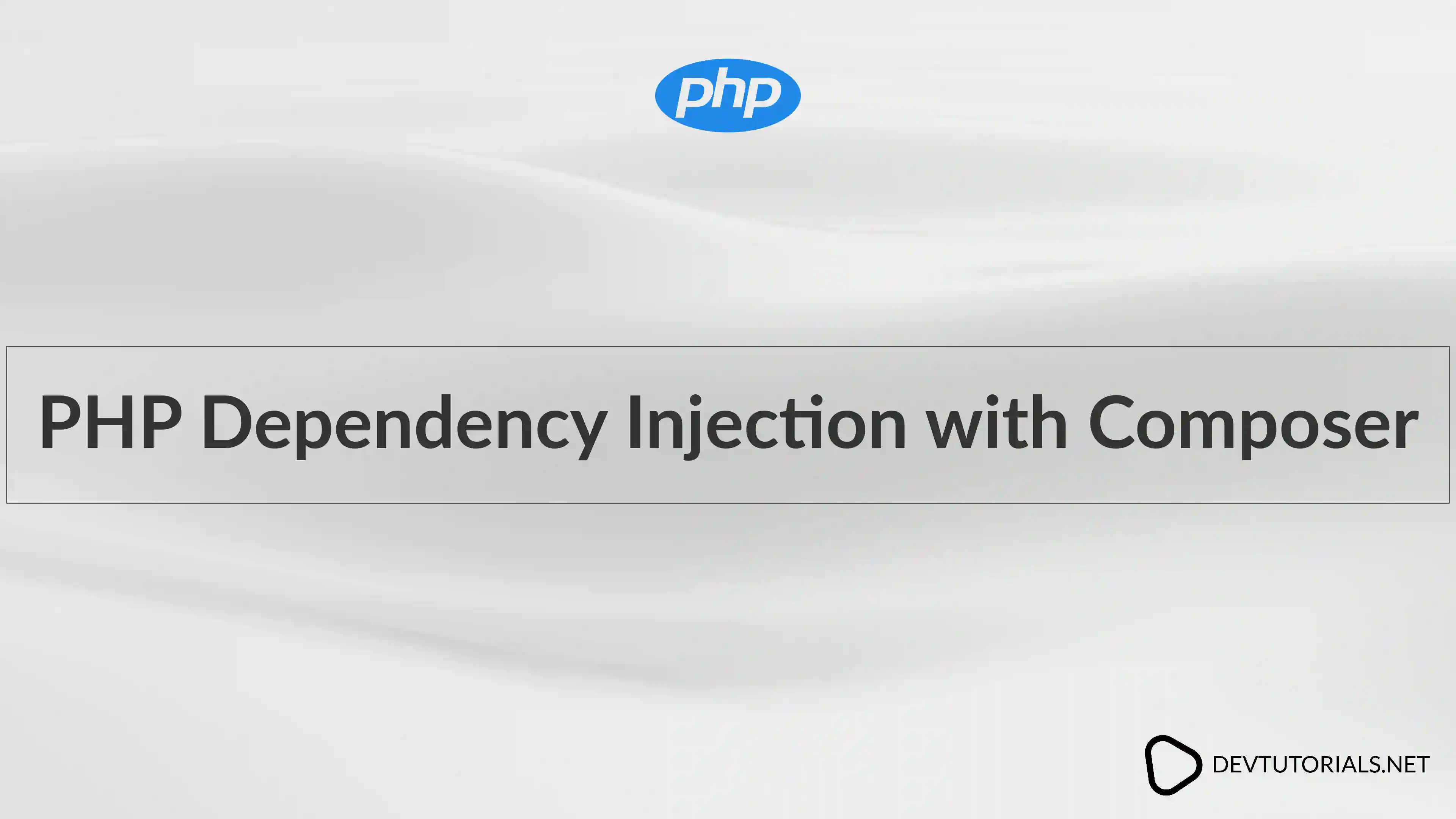PHP Dependency Injection with Composer
