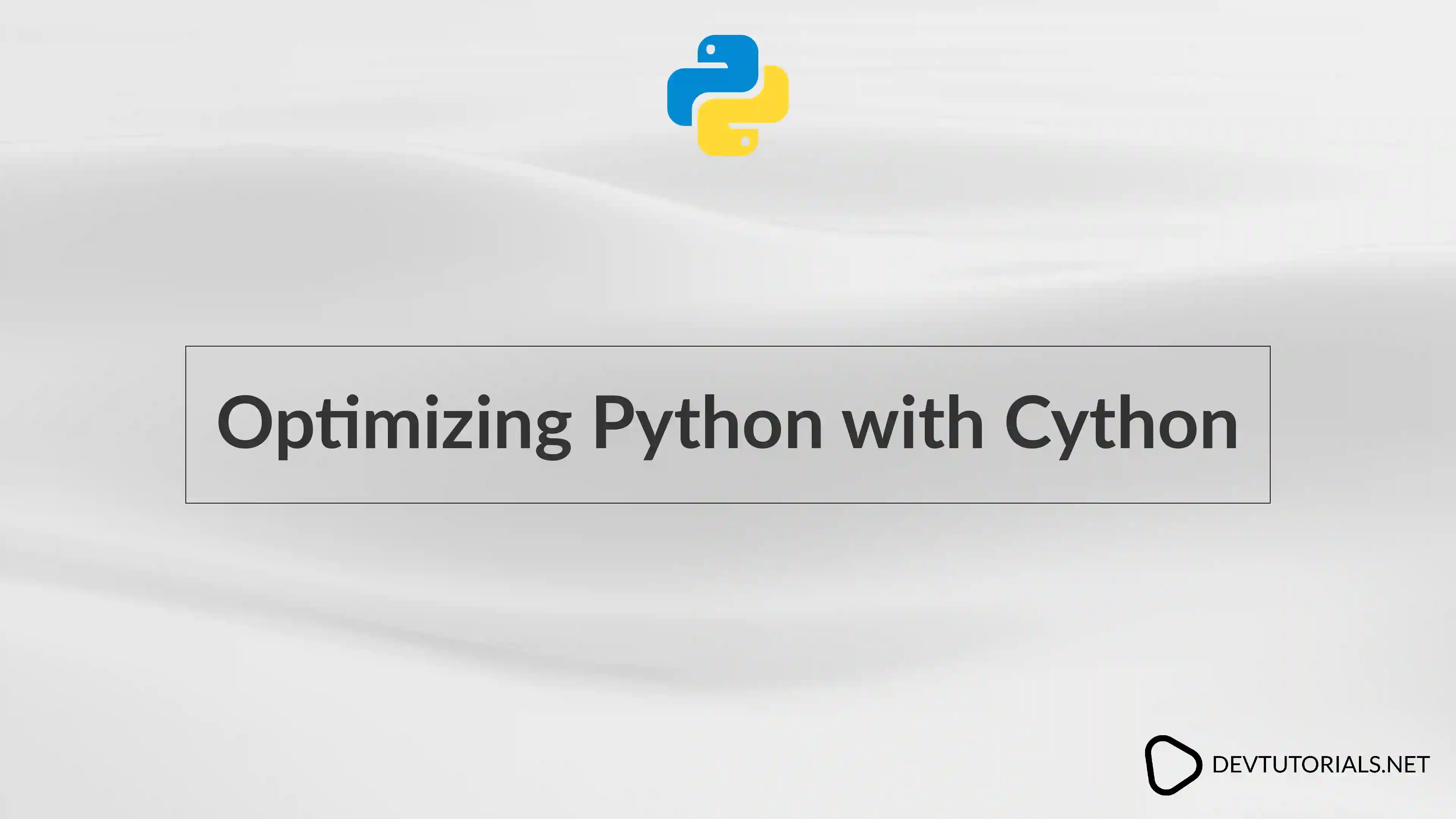 Optimizing Python with Cython